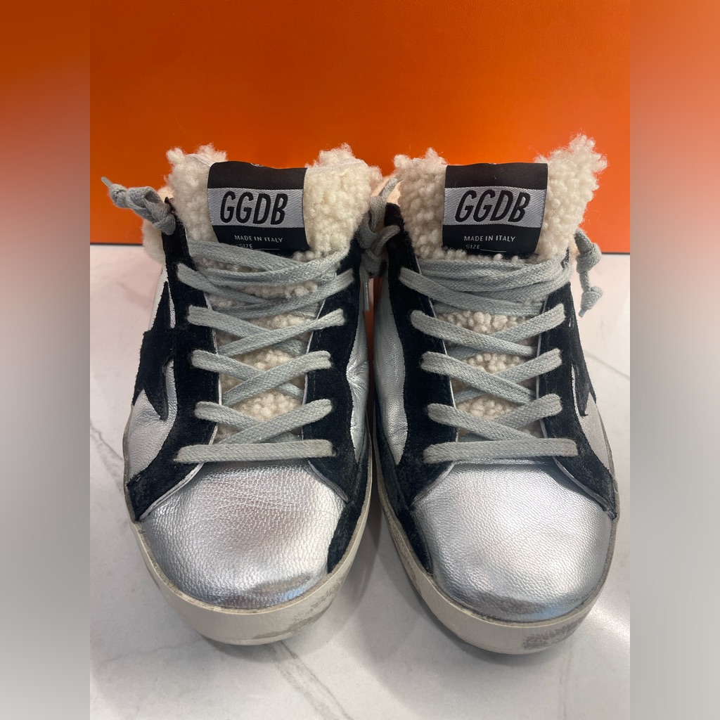 Golden Goose Super-Star Shearling Sabot Sneaker, Size 38 (Womens 7), Rarely Worn